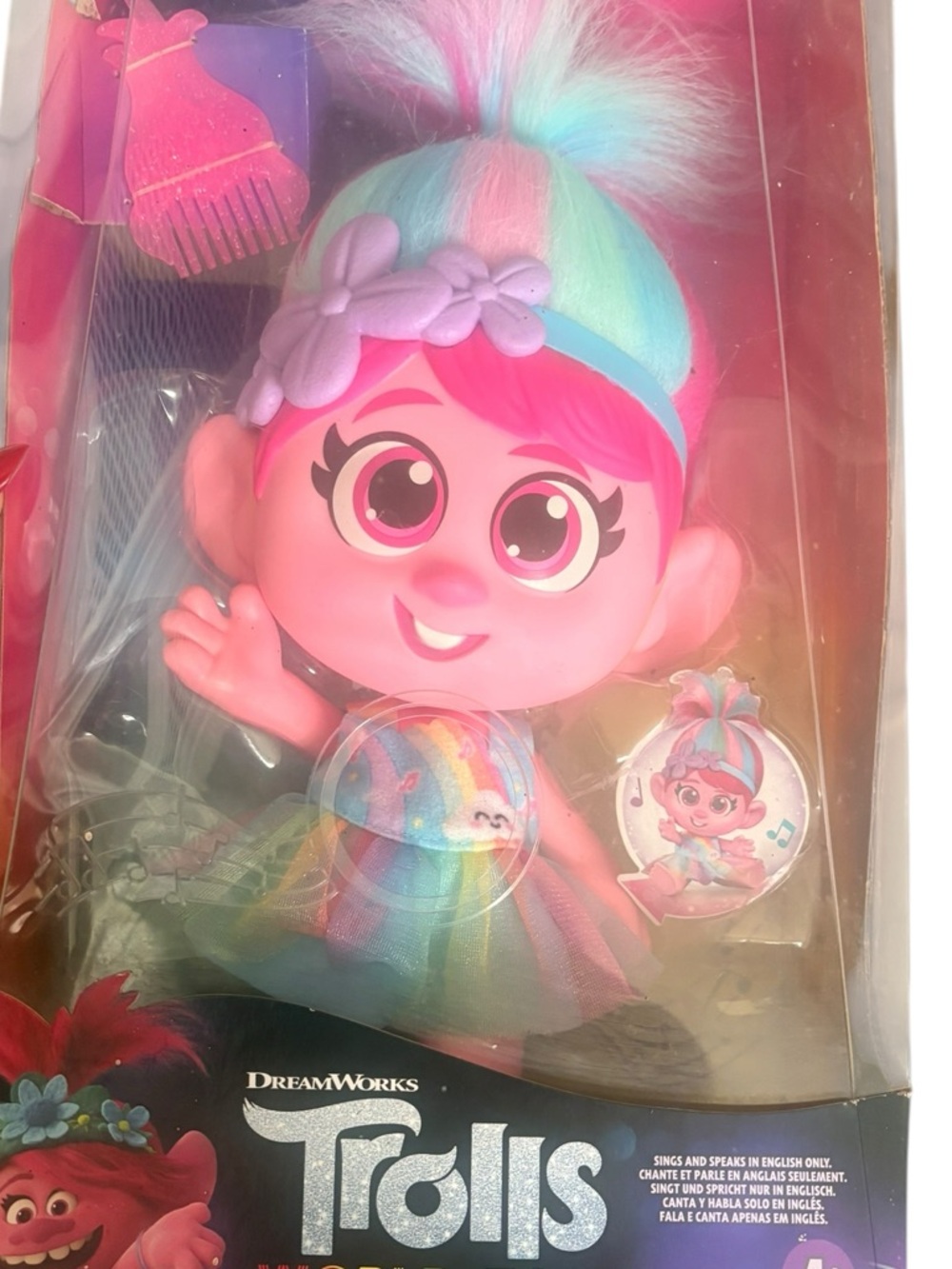 Poppy Trolls Sing and Giggle Doll Collectible Discontinued RARE